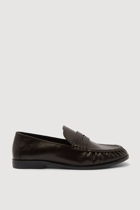 Avenue Leather Loafer - Crinkle Umber