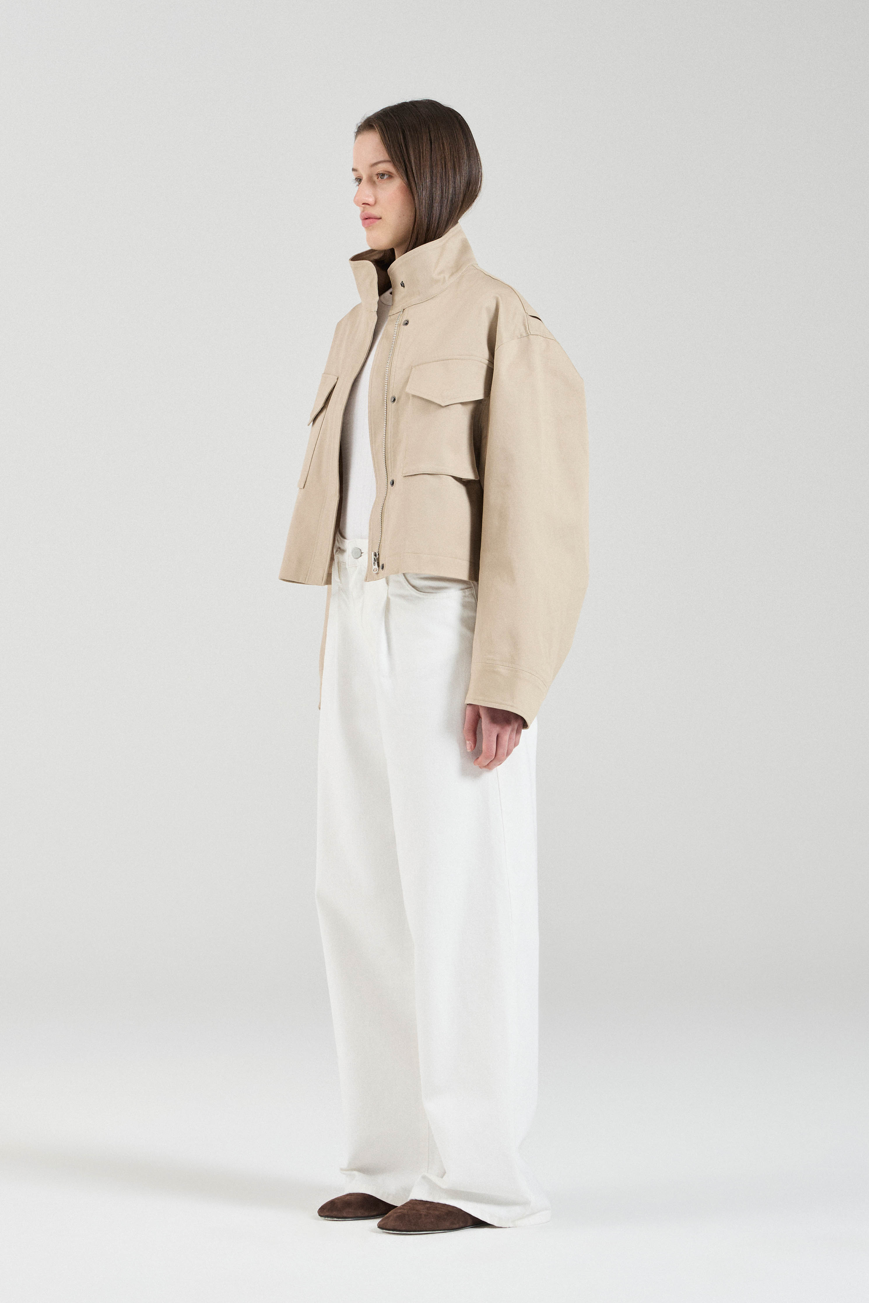 The Esther Cropped Trench