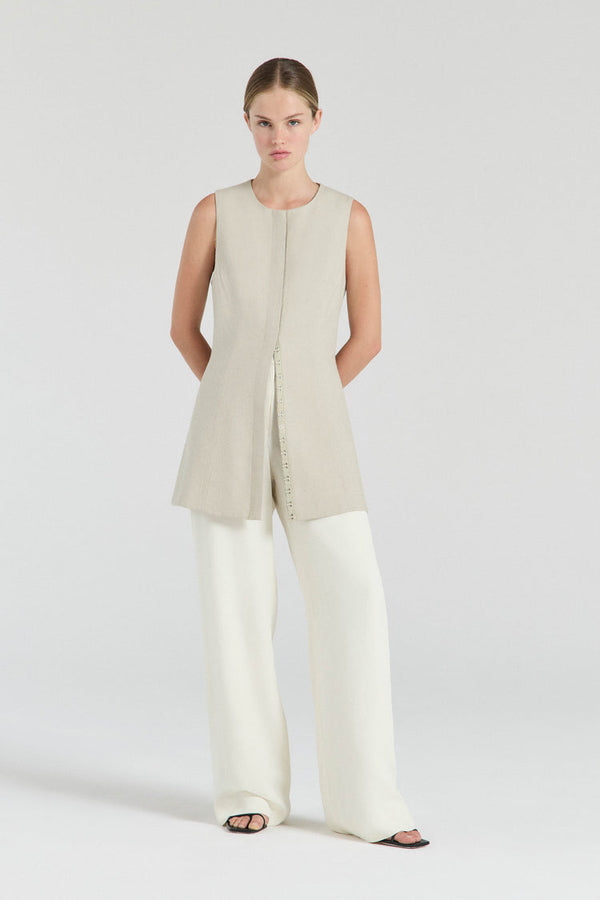 The Martine Vest - Soft Sage