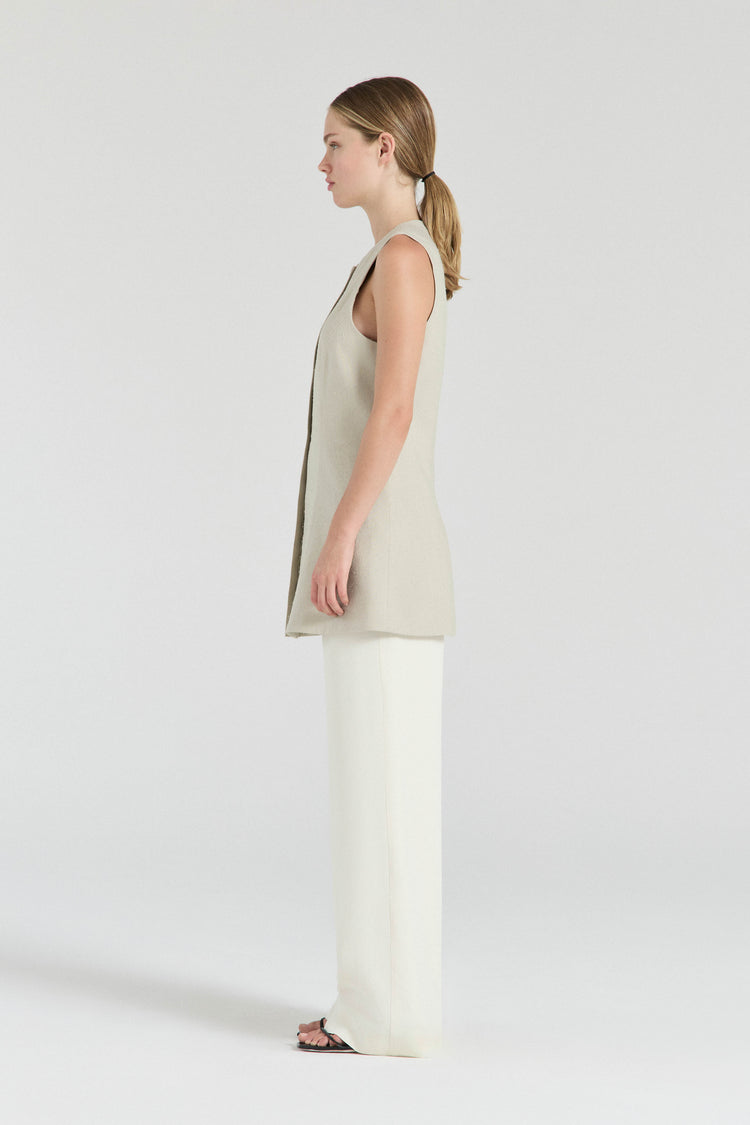 The Martine Vest - Soft Sage