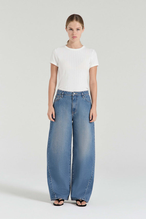 The Tahlia Denim Trousers - Blue