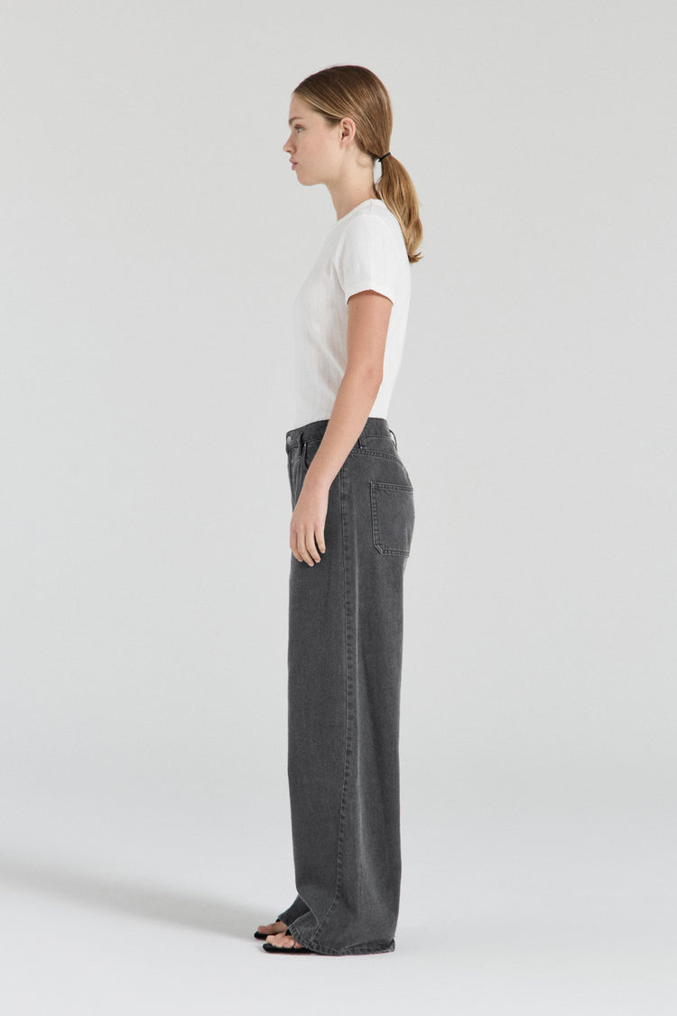 The Tahlia Denim Trousers - Washed Black