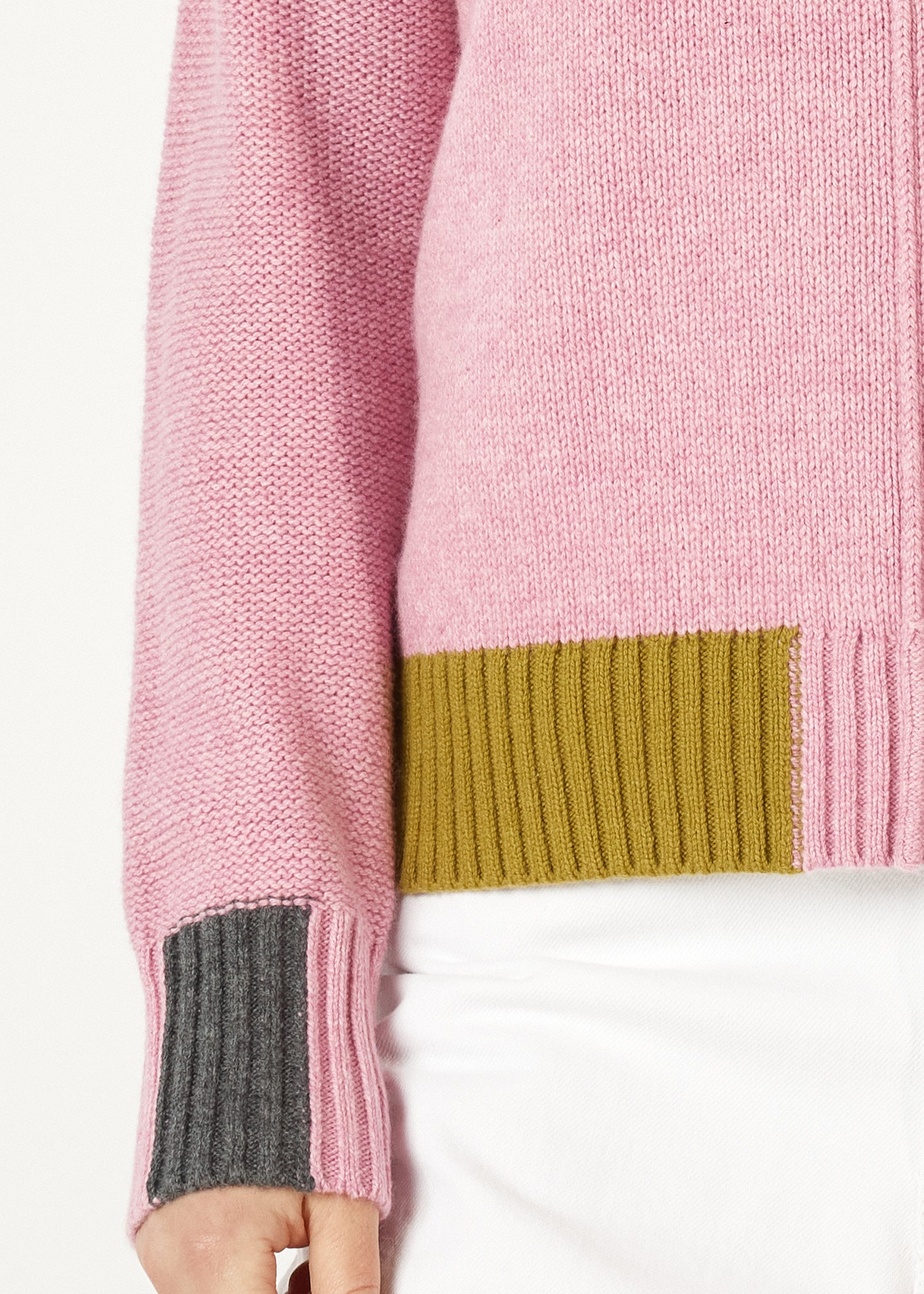 ZP7103 - Colour Block Jumper - Parfait