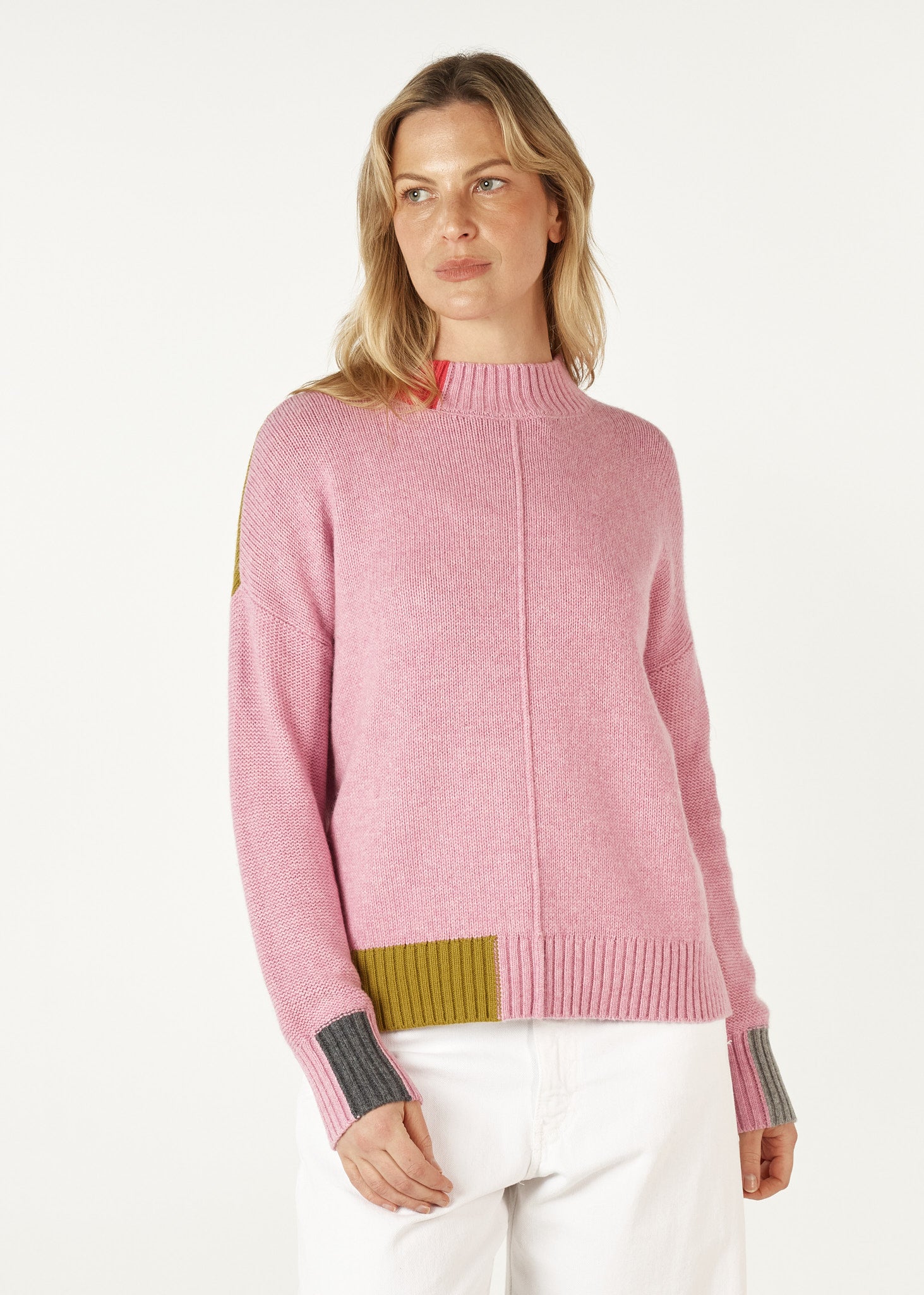 ZP7103 - Colour Block Jumper - Parfait