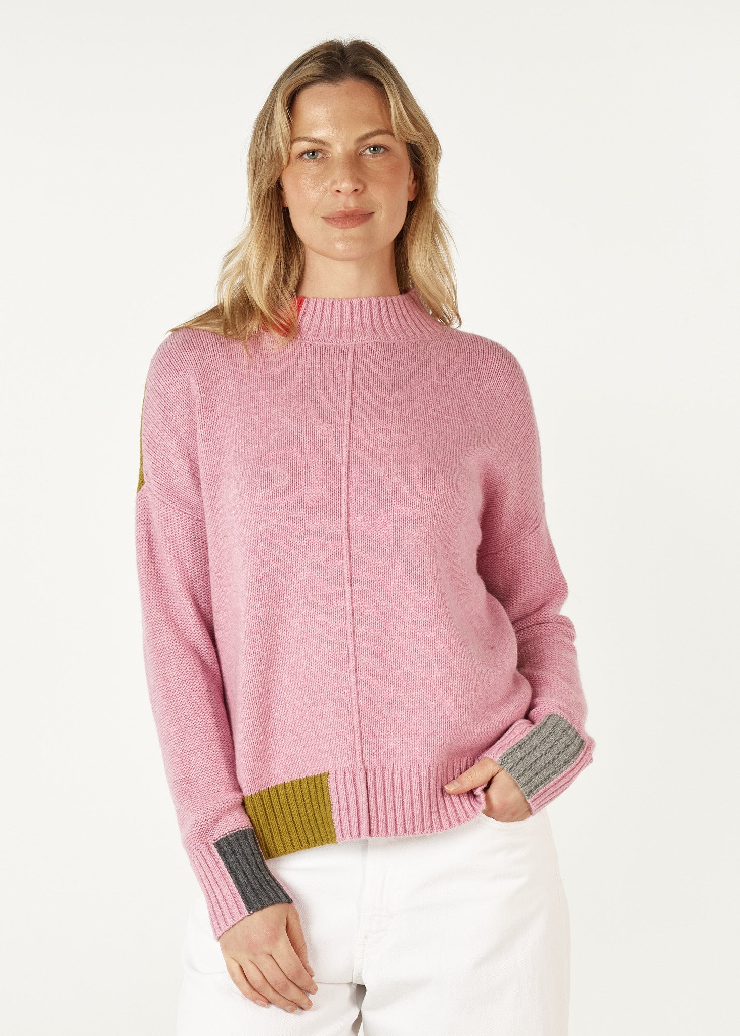 ZP7103 - Colour Block Jumper - Parfait