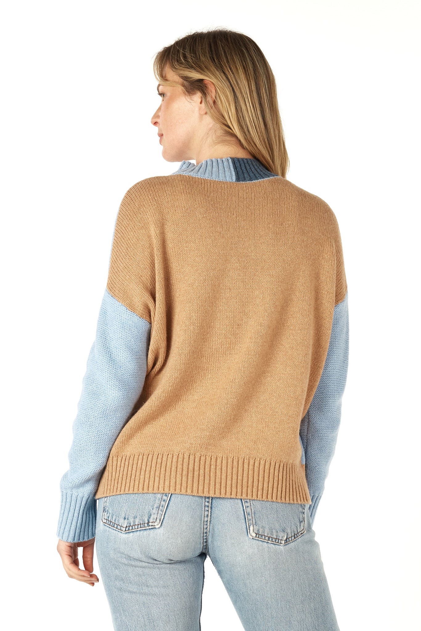 ZP7108 - Colour Block Jumper - Mist