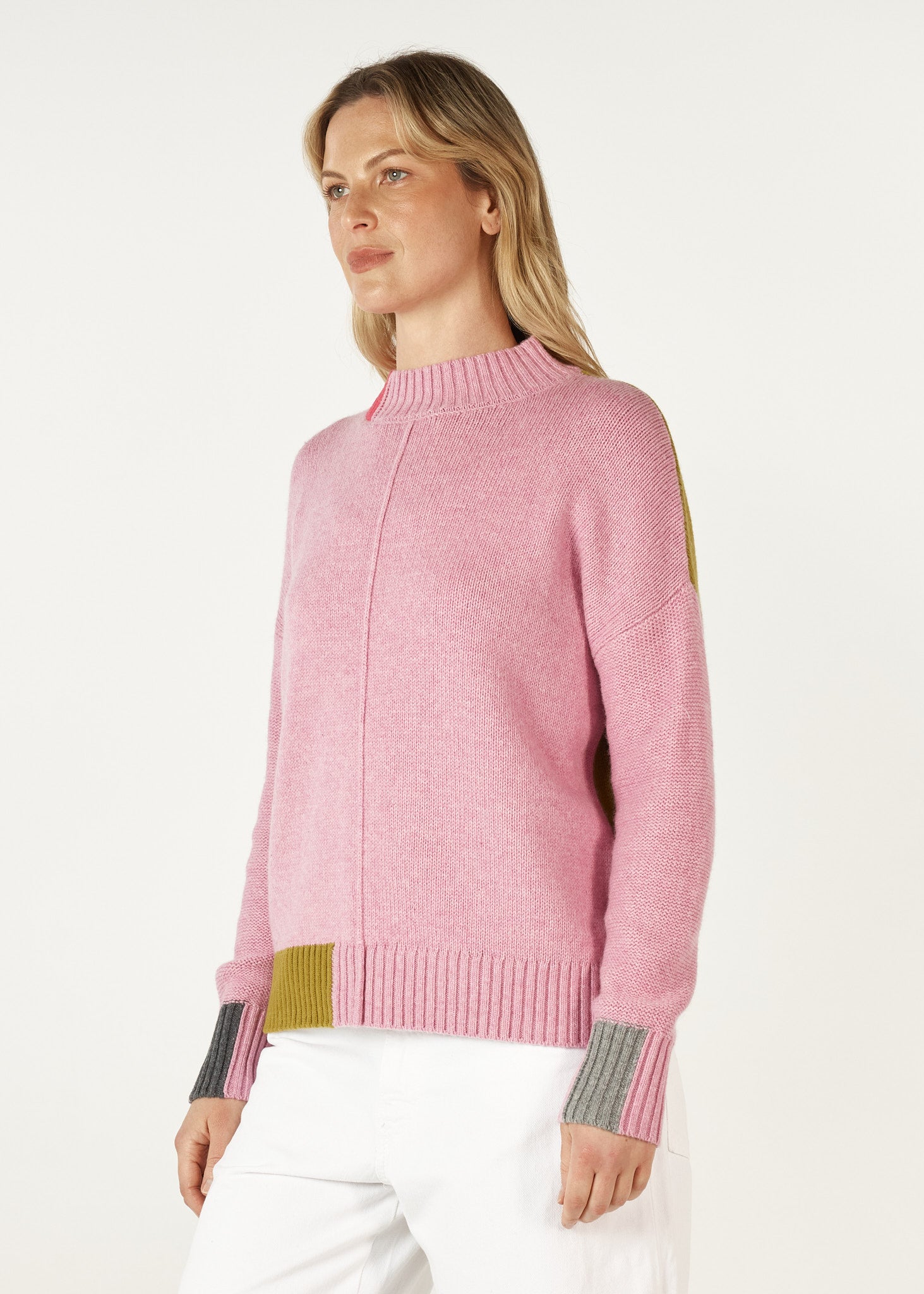 ZP7103 - Colour Block Jumper - Parfait