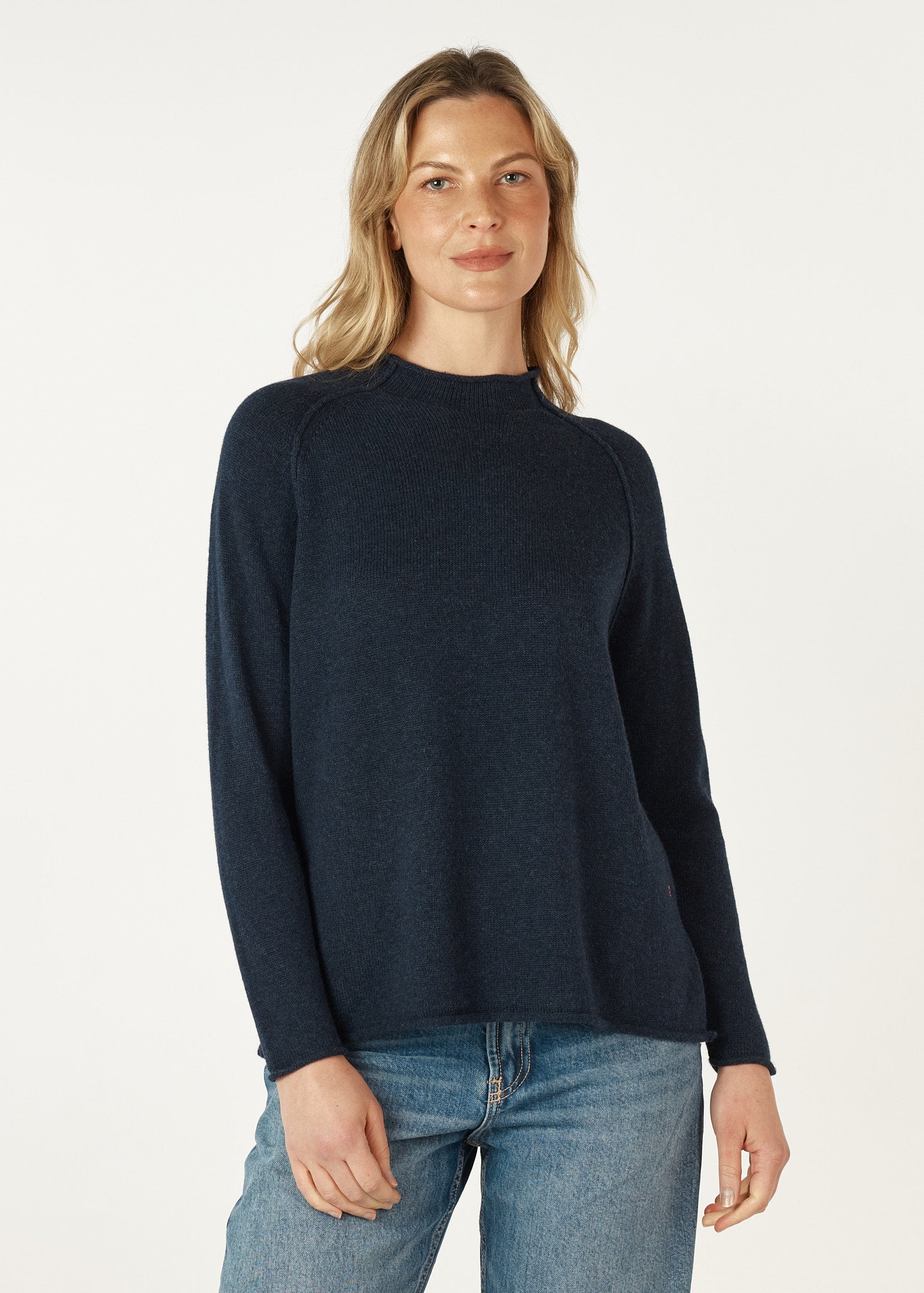 ZP7145 - Essential Funnel Neck - Denim