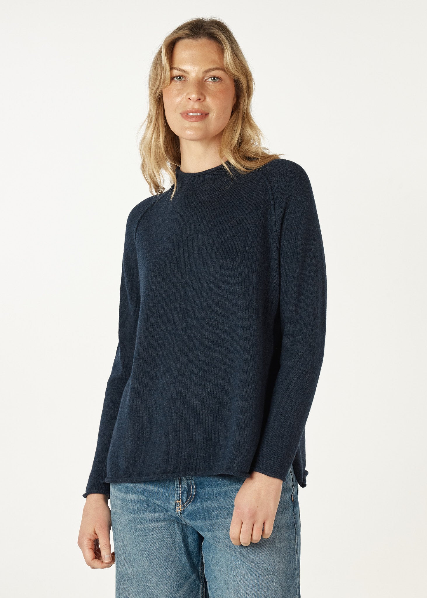 ZP7145 - Essential Funnel Neck - Denim