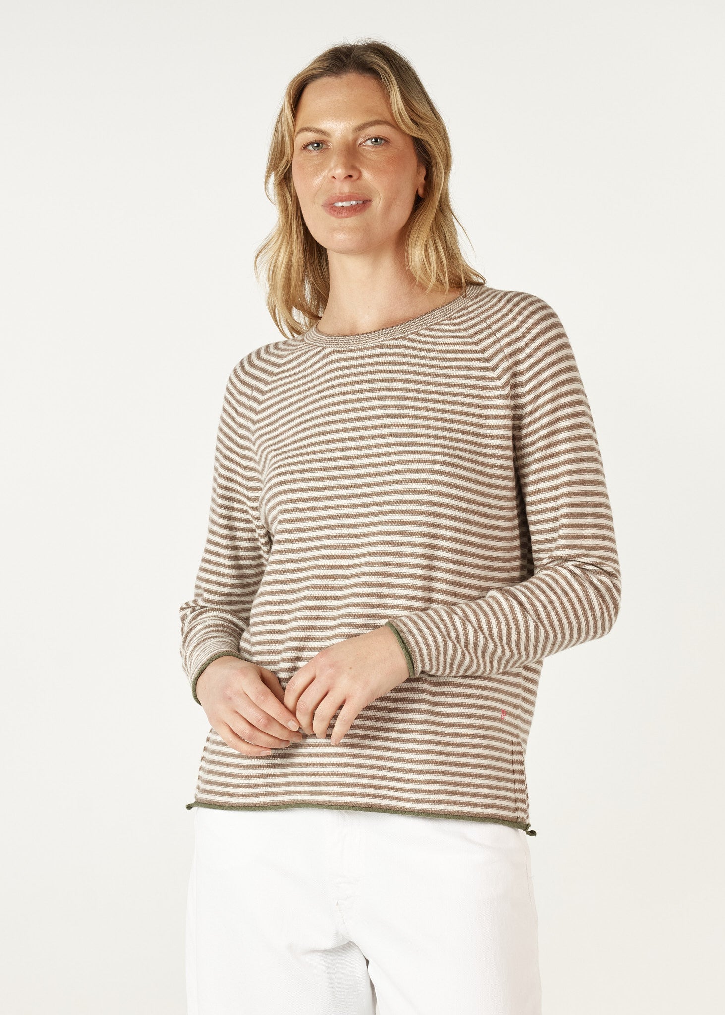 ZP7147 - Essential Stripe Crew - Bark