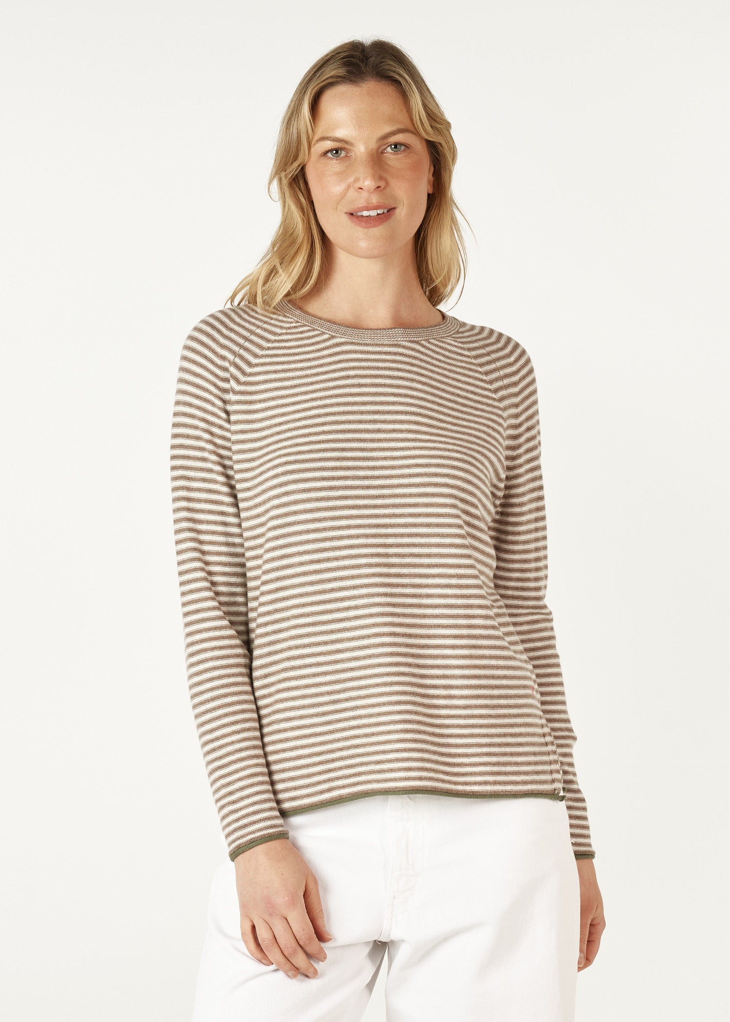 ZP7147 - Essential Stripe Crew - Bark