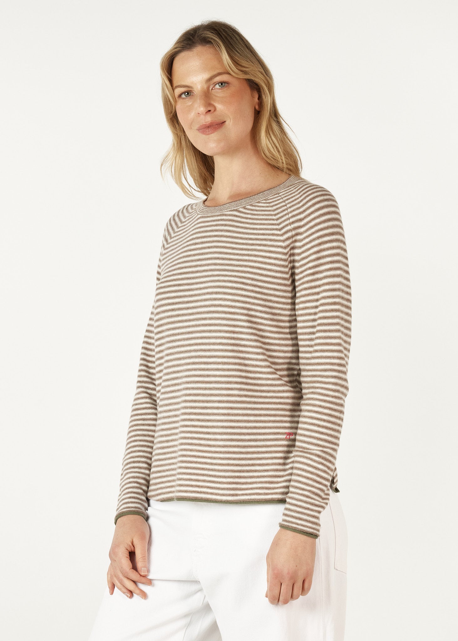 ZP7147 - Essential Stripe Crew - Bark