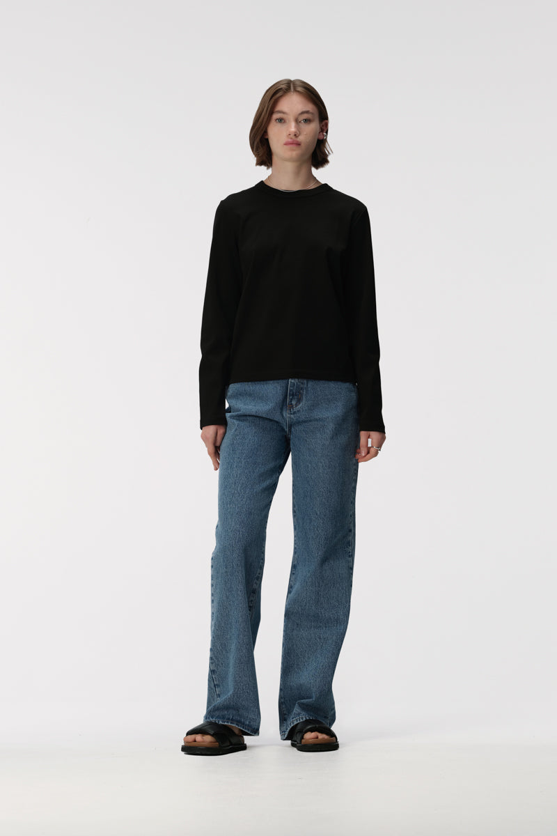 Zoe Long Sleeve Top - Black